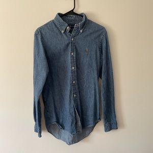 Men's Polo Chambray Button Down